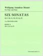W.A.Mozart For Flute and Piano Six Sonatas Book 2 - K.V. 10,11,12,13,14,15